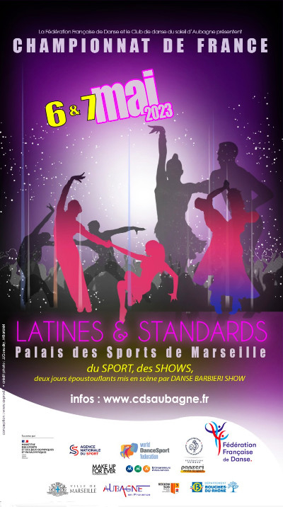 Championnat de France - Danses latines et standards au Palais des Sports de Marseille